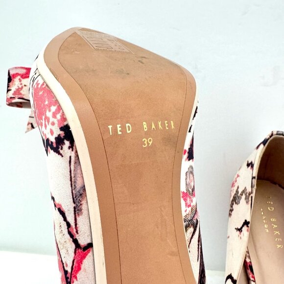 Ted Baker London Zafiip Multicolor Floral Bow Pointed Toe Pump - Picture 8 of 8
